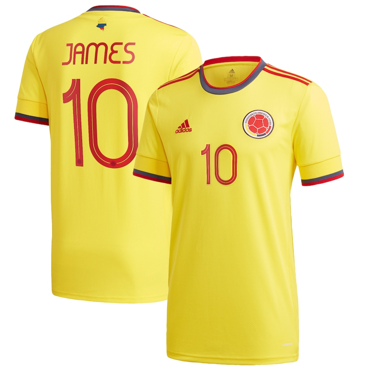 Colombia No10 Rodriguez Home Soccer Country Jersey