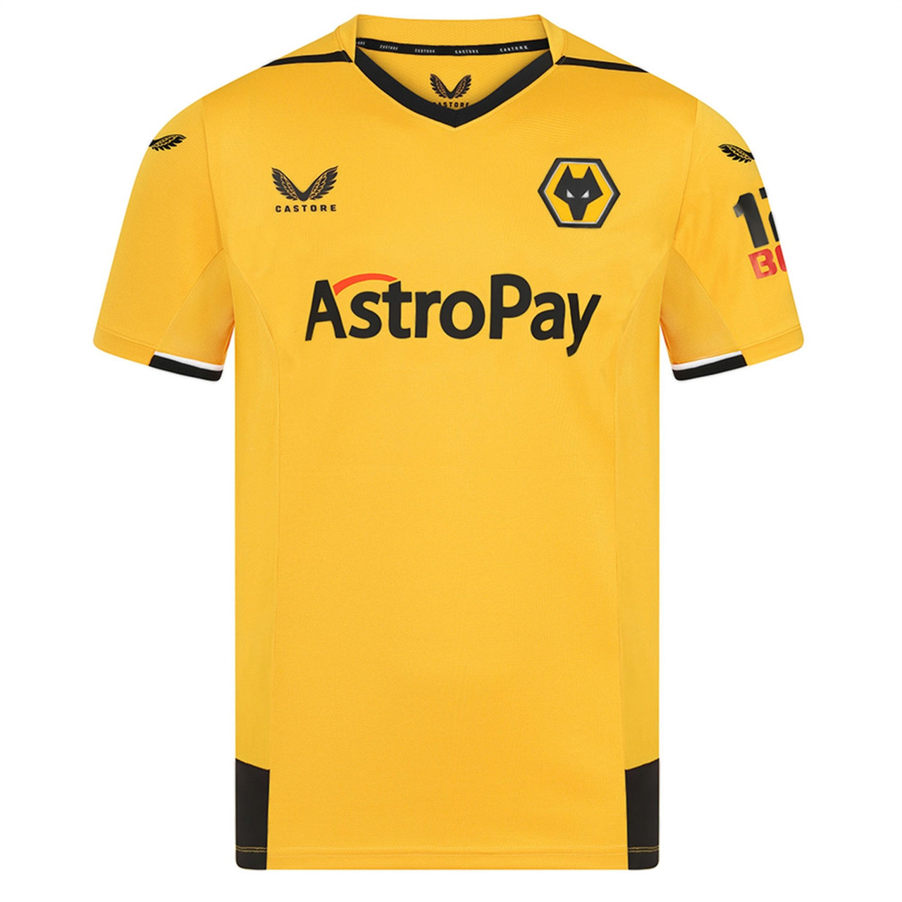 CASTORE WOLVERHAMPTON 2022-23 HOME JERSEY - Soccer Plus