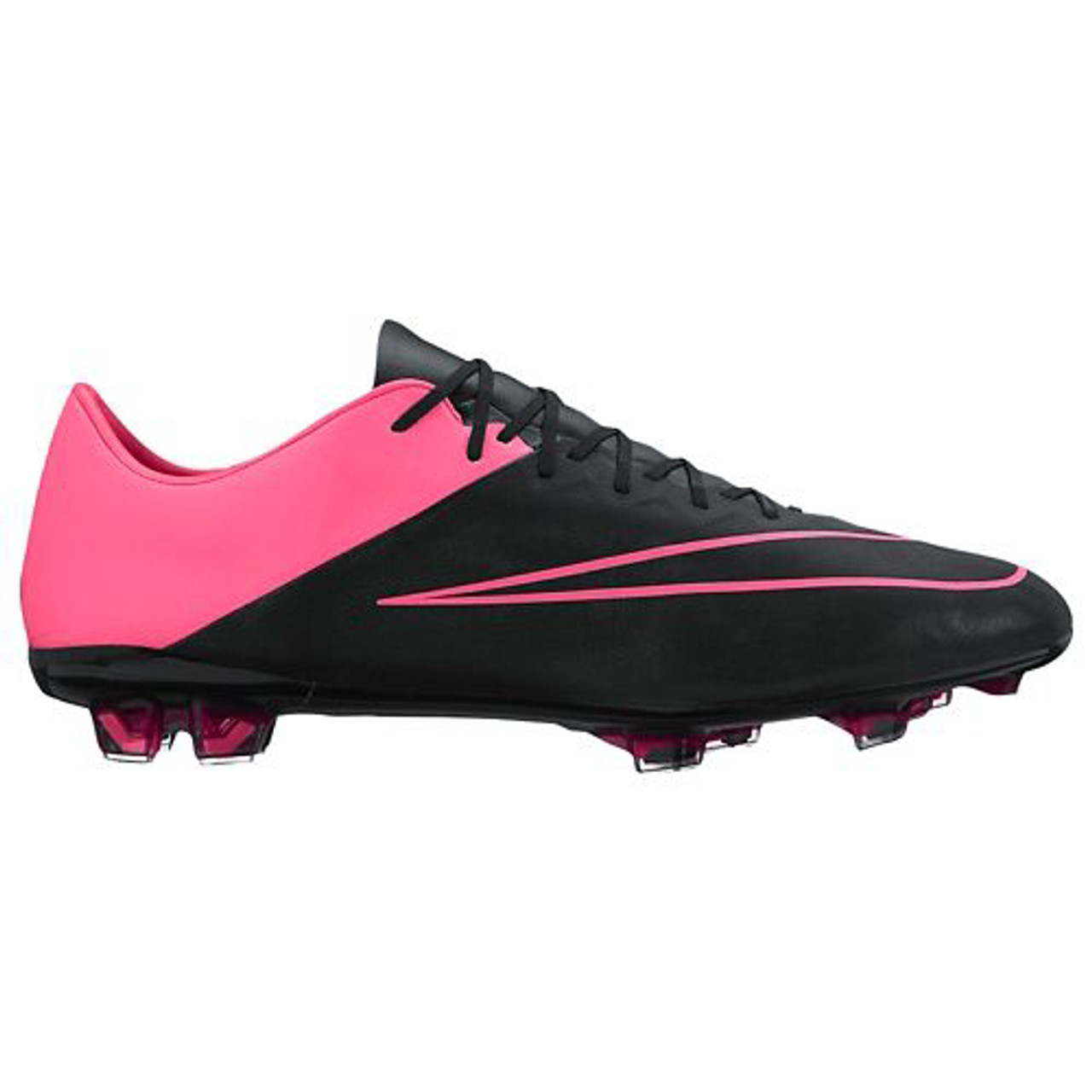 NIKE MERCURIAL VAPOR X LEATHER FG BLACK/PINK firm ground shoes