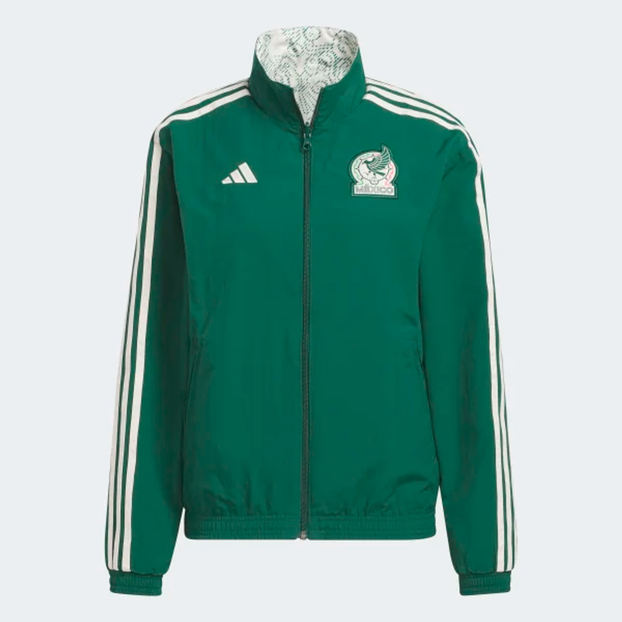 ADIDAS MEXICO WORLD CUP 2022 YOUTH REVERSIBLE ANTHEM JACKET