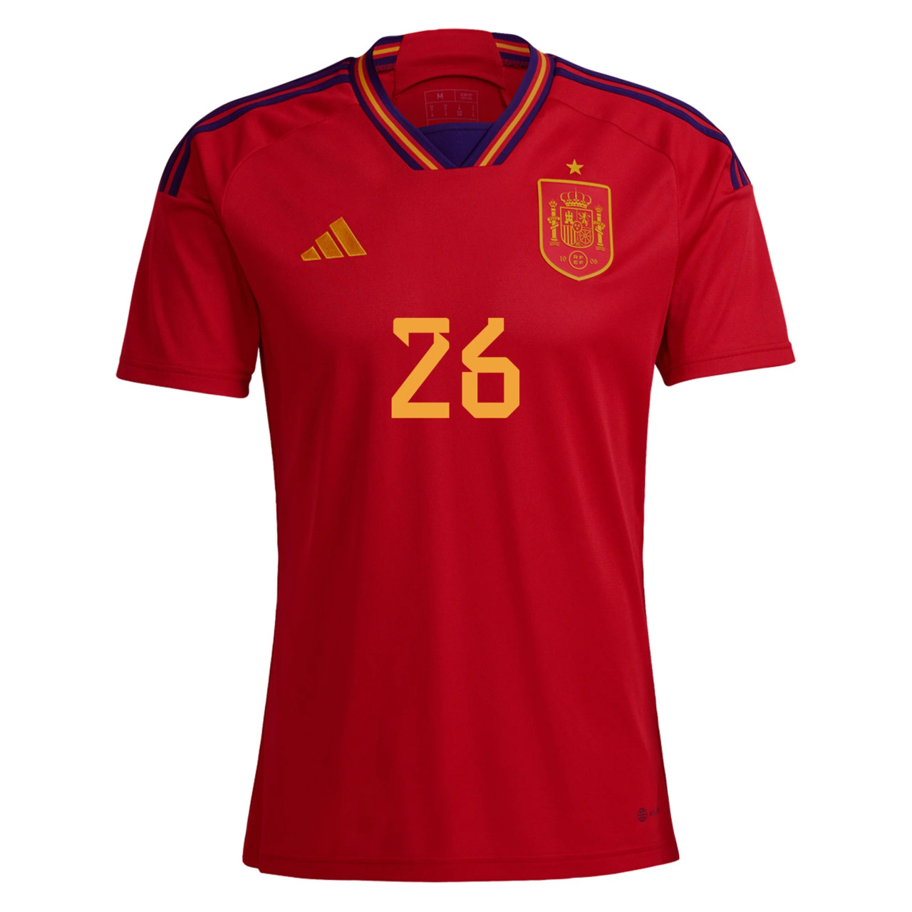 ADIDAS SPAIN WORLD CUP 2022 HOME PEDRI JERSEY - Soccer Plus