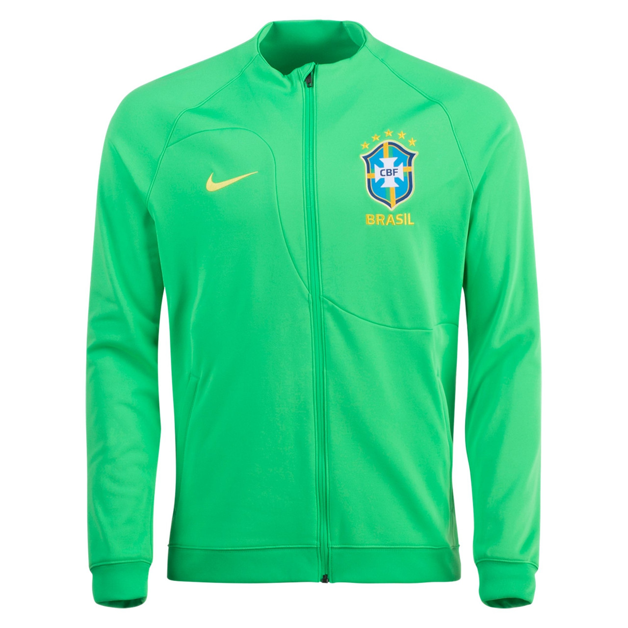 NIKE BRAZIL WORLD CUP 2022 ANTHEM JACKET GREEN - Soccer Plus
