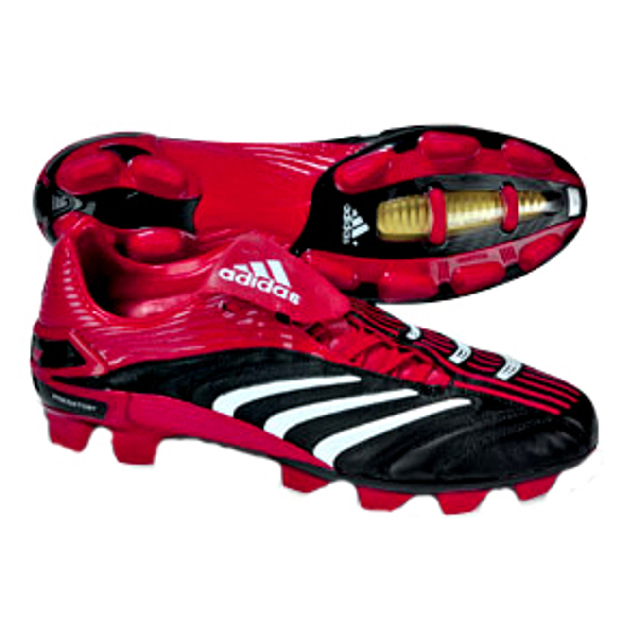 ADIDAS ABSOLUTE TRX FG BLACK/RED ground soccer shoes - Plus