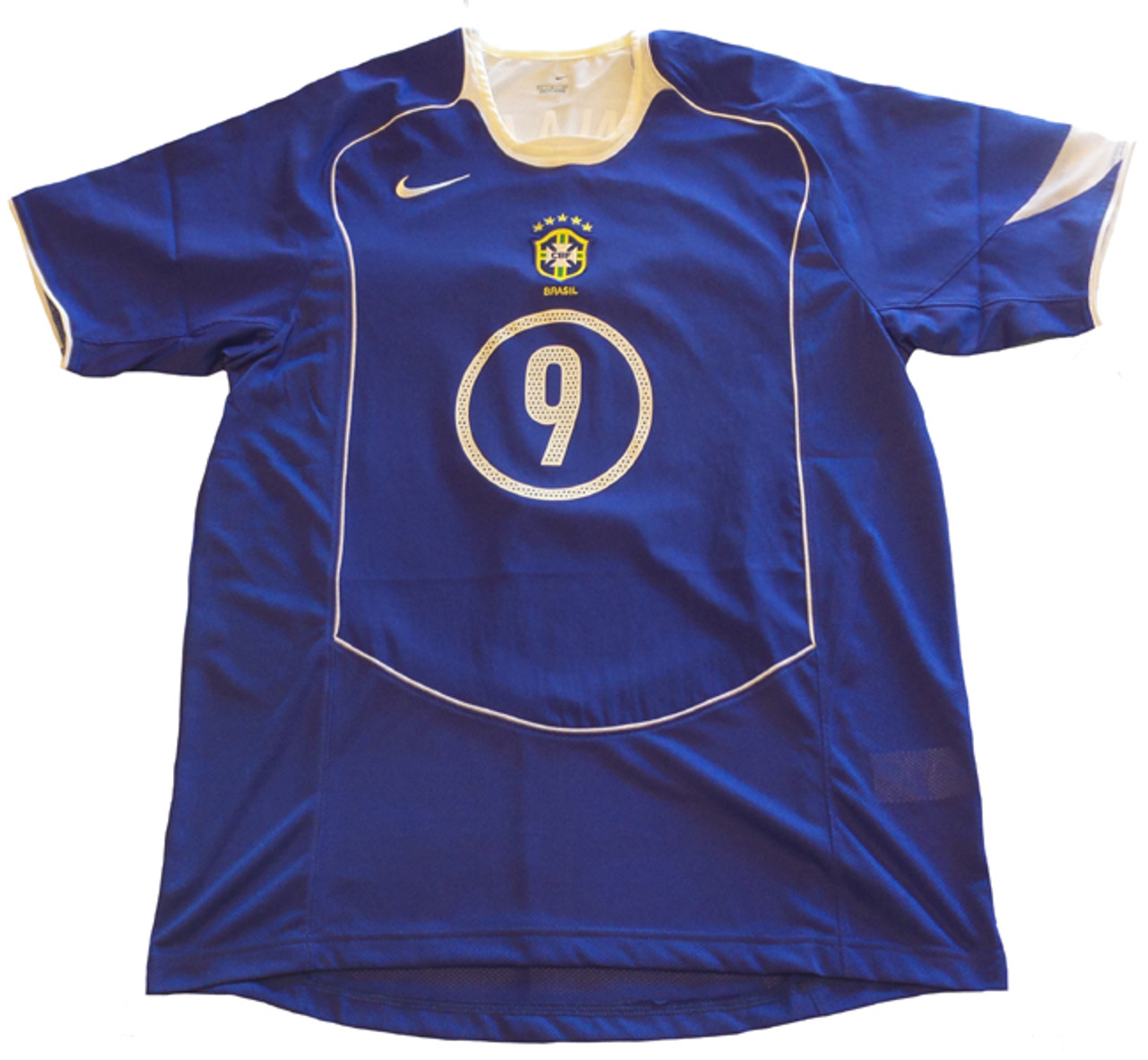 Ronaldo Nike Brazil 2004 Away Soccer Jersey Shirt L