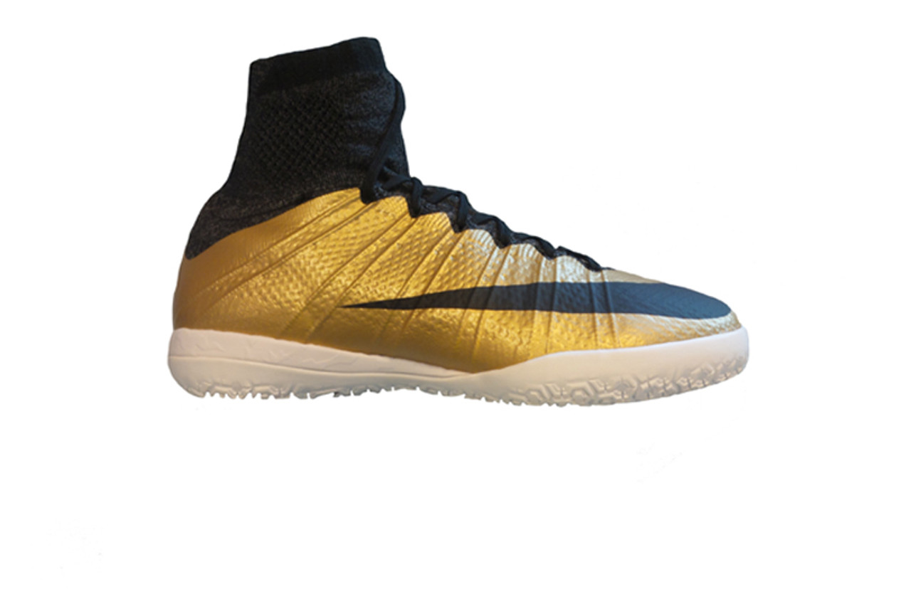 histórico Volverse loco Decrépito NIKE MERCURIALX PROXIMO STREET IC MTLC GOLD/BLACK indoor soccer shoes -  Soccer Plus