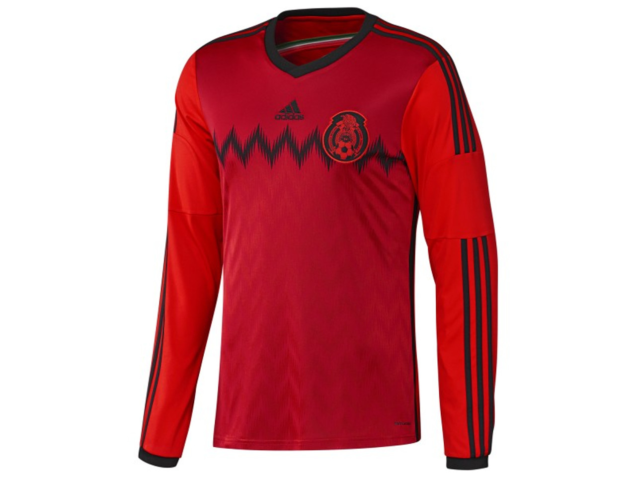 ADIDAS MEXICO 2014 AWAY L/S JERSEY RED Soccer Plus
