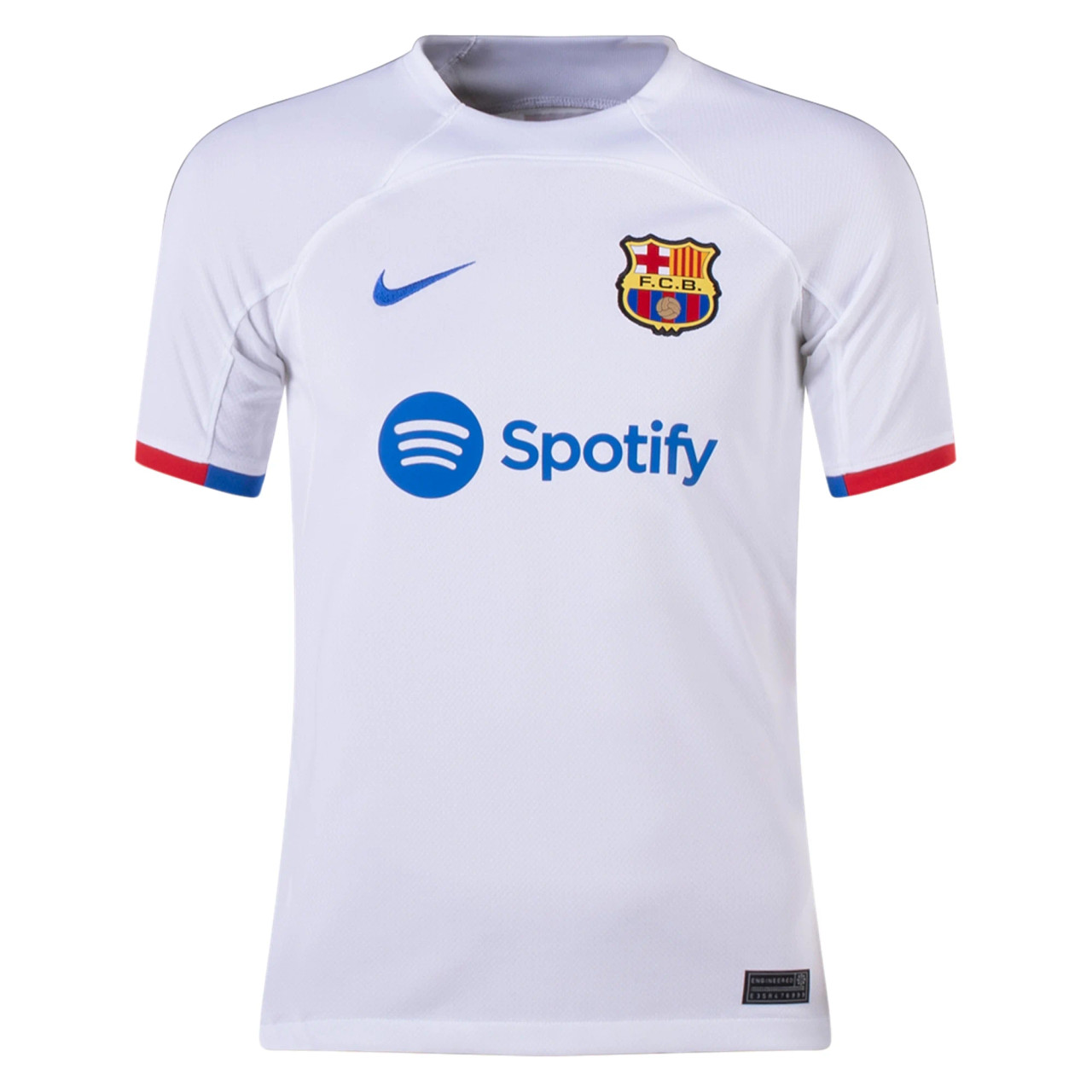 NIKE BARCELONA 23/24 AWAY BOYS JERSEY WHITE