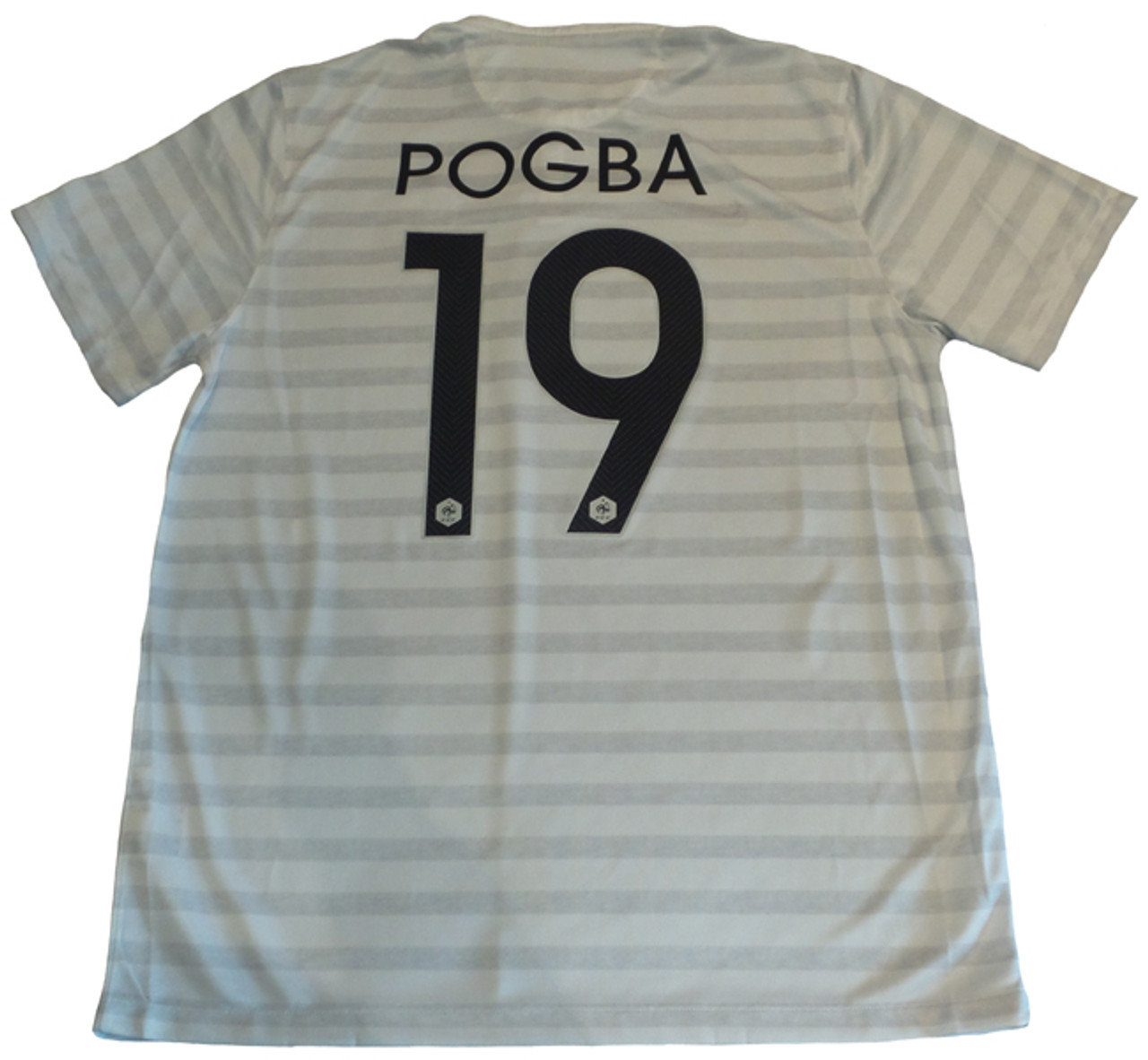 France No19 Pogba Away Kid Soccer Country Jersey