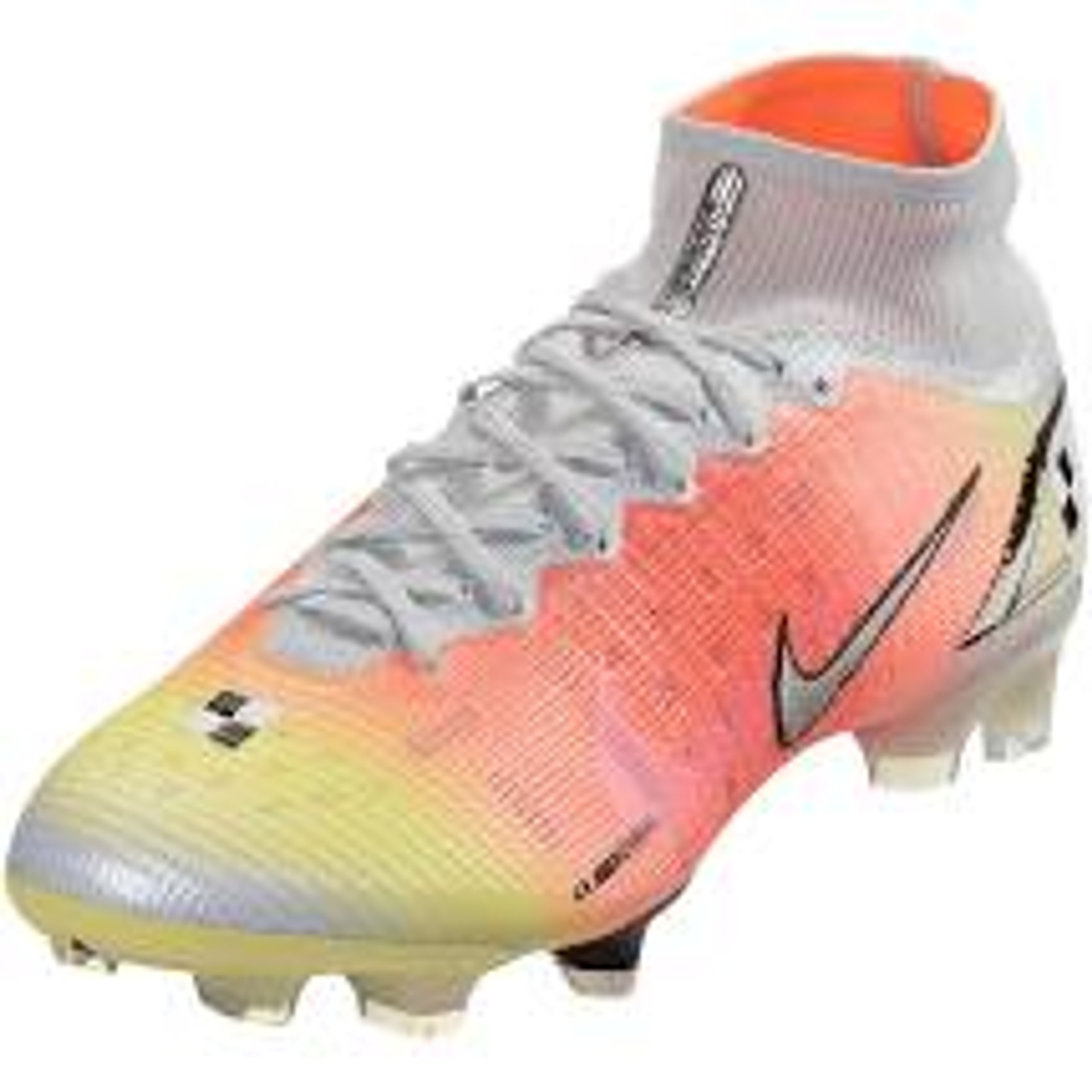 NIKE MERCURIAL SUPERFLY 8 ELITE MDS FG Silver/ Platinum/Bright Mango - Soccer Plus