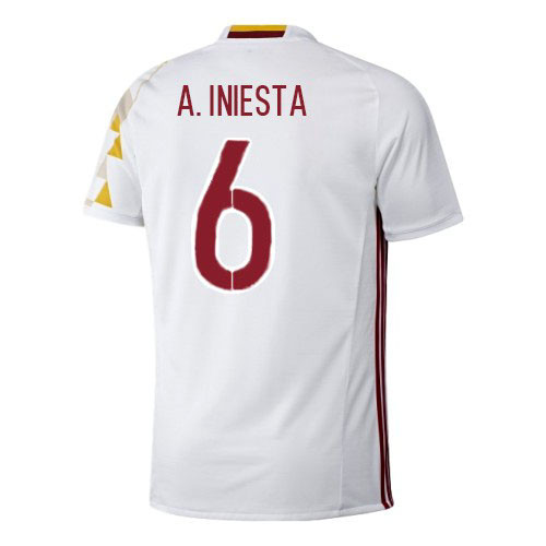 ADIDAS SPAIN 2016 INIESTA AWAY JERSEY