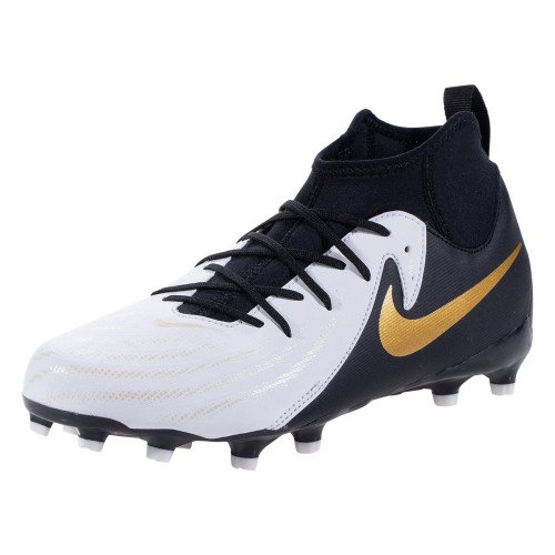 Nike Jr Phantom Luna II Academy FG/MG  White/Black/Metallic Gold Coin