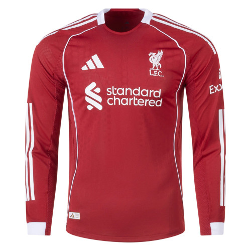 Adidas Liverpool 25/26 Authentic LS Home Jersey