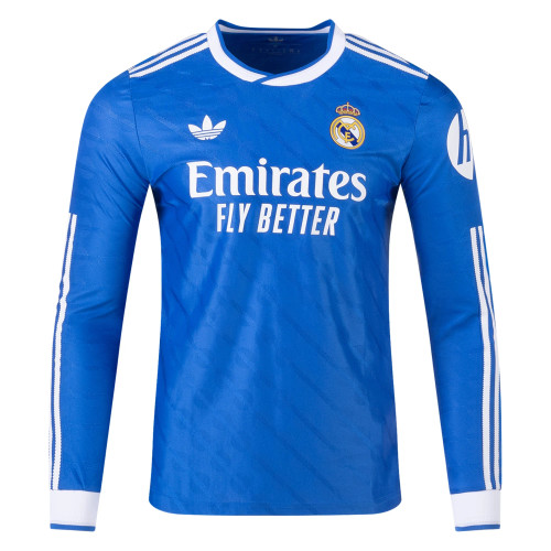 【正規品】adidas Real Madrid　長袖　25/26 adidas Real Madrid 25/26 LS Home Jersey - White - Mens Replica |