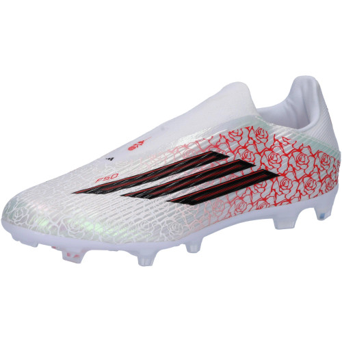 Adidas F50 League Laceless Yamal FG/MG White/ Black/ Red