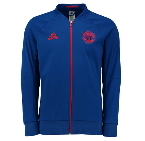 ADIDAS MANCHESTER UNITED 2017 ANTHEM JACKET royal blue