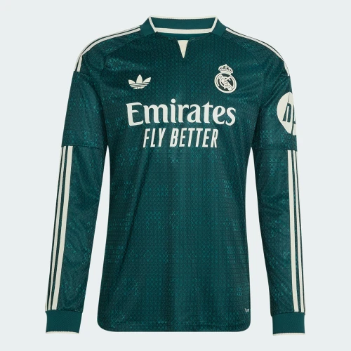 Adidas Real Madrid Authentic 26/27 LS Away Jersey