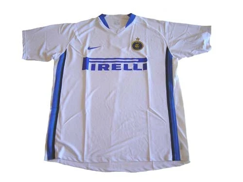 NIKE INTER MILAN 2007 AWAY IBRAHIMOVIC JERSEY WHITE