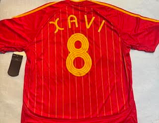 ADIDAS SPAIN 2006 HOME XAVI JERSEY