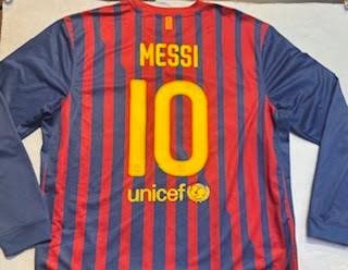 NIKE BARCELONA 2012 MESSI HOME L/S JERSEY