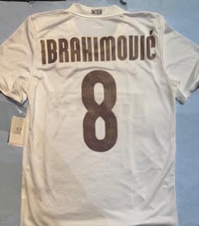 NIKE INTER MILAN 2009 AWAY `IBRAHIMOVIC`JERSEY WHITE