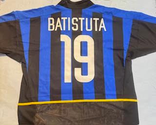 NIKE INTER MILAN 2003 AUTHENTIC BATISTUTA HOME JERSEY