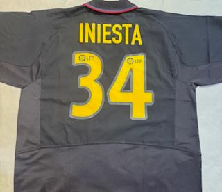 NIKE BARCELONA 2004 3RD A. INIESTA JERSEY NAVY
