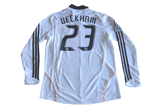 ADIDAS LA GALAXY 2009 HOME BECKHAM L/S JERSEY