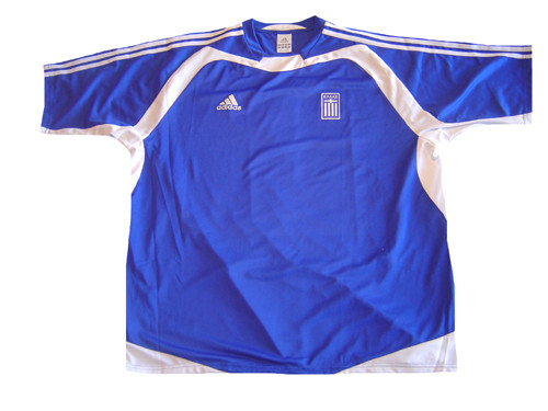 ADIDAS GREECE 2004 HOME JERSEY BLUE