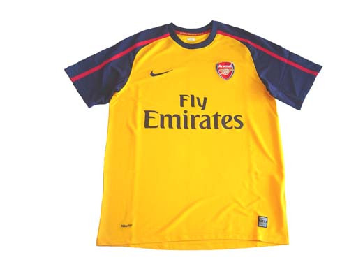arsenal jersey yellow