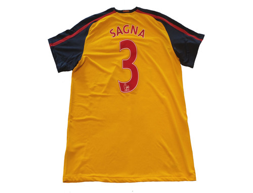 NIKE ARSENAL 2009 `SAGNA` AWAY JERSEY YELLOW