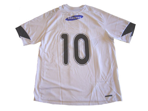 NIKE CORINTHIANS 2007 HOME JERSEY #10 WHITE