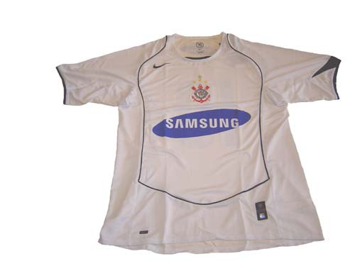 NIKE CORINTHIANS 2006 HOME JERSEY #10 WHITE