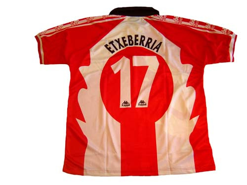 KAPPA ATHLETIC BILBAO 1997 `ETXEBERRIA`HOME JERSEY