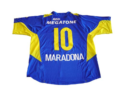 NIKE BOCA JUNIORS 2006 `MARADONA` AUTHOGRAPHED JERSEY - Soccer Plus