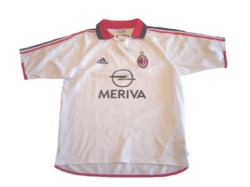 ADIDAS AC MILAN 2004 AWAY JERSEY WHITE - Soccer Plus