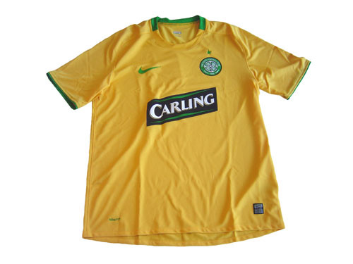 NIKE CELTIC 2009 AWAY JERSEY GOLD