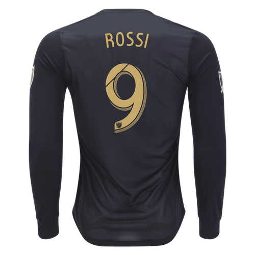 ADIDAS LAFC 2018 AUTHENTIC `ROSSI`HOME L/S JERSEY