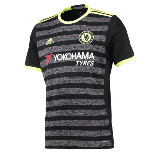 ADIDAS CHELSEA 2017 AWAY JERSEY BLACK/YELLOW - Soccer Plus