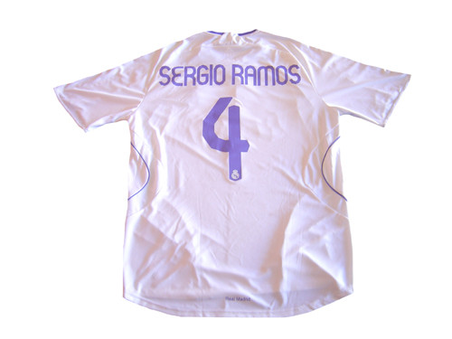 adidas Real Madrid Sergio Ramos シャツ XL 紫 ADIDAS REAL MADRID 2008 `SERGIO RAMOS` JERSEY - Soccer Plus