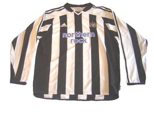 ADIDAS NEWCASTLE UNITED 2005 HOME L/S JERSEY