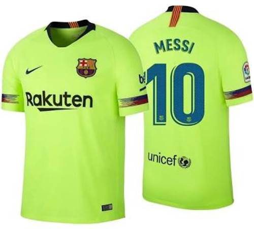 barcelona neon green jersey