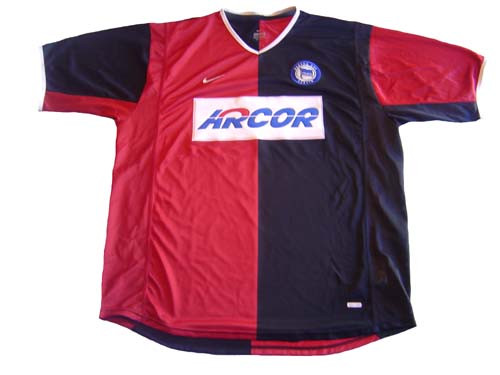 NIKE HERTHA BERLIN 2004 AWAY JERSEY RED/BLACK