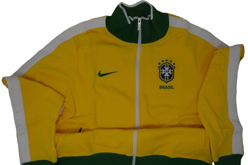 NIKE BRAZIL 2006 ANTHEM JACKET YELLOW - Soccer Plus