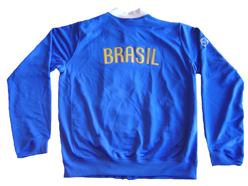 NIKE BRAZIL 2005 TURNSTILE JACKET BLUE - Soccer Plus