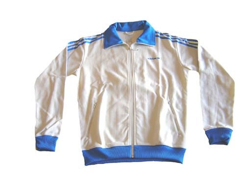 adidas beckenbauer track top blue