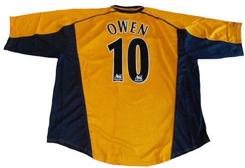 REEBOK LIVERPOOL 2003 AWAY JERSEY GOLD - Soccer Plus