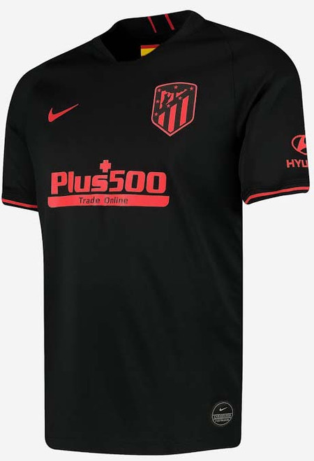 NIKE ATLETICO MADRID 2020 AWAY JERSEY BLACK