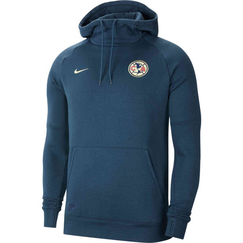 NIKE AMERICA PULLOVER HOODIE Hoodie   Armory Navy/Lemon Chiffon