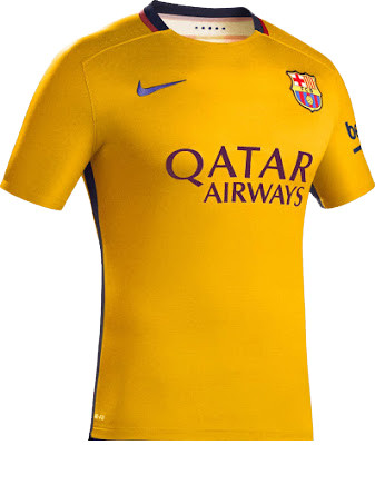 barca yellow jersey