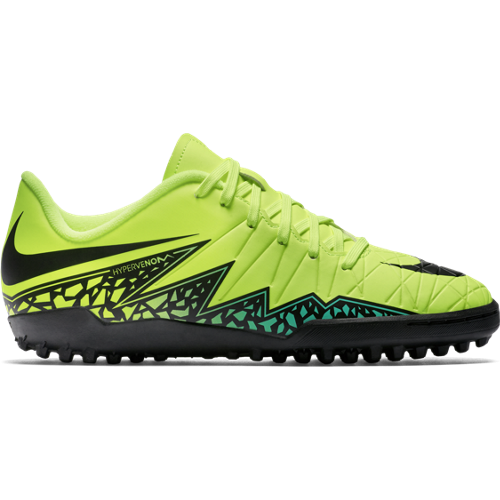 NIKE JR HYPERVENOM PHELON II TF VOLT turf soccer shoes